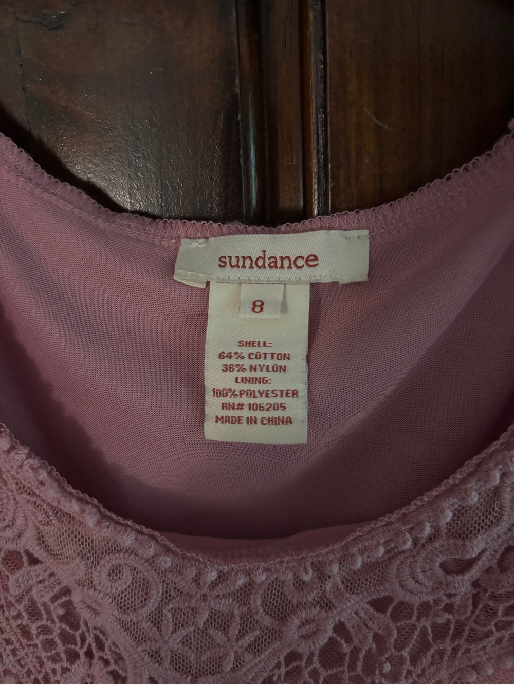 Sundance Pink Floral Lace Tank Dress - Picture 2 of 8